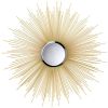 32-inch Golden Sunburst Wall Mirror