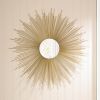 32-inch Golden Sunburst Wall Mirror