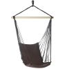 Dark Brown Recycled Cotton Garden Swing Chair