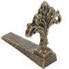 Cast Iron Antique-Look Fleur de Lis Door Stopper