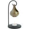 Moss Green Porcelain Tear Drop Oil Warmer