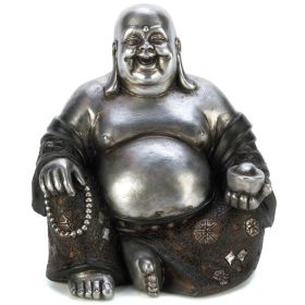 Silver and Black Buddha