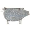 Galvanized Metal Wall Planter - Pig