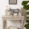 Galvanized Metal Cow Garden Figurine