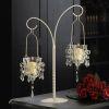 Crystal Drops Double Hanging Candle Holder