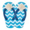 Cement Flip Flops Stepping Stone - Seashell