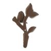 Cast Iron Birds with Leaves Wall Hooks - Set of 2