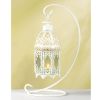 Lacy Cutout Hanging Candle Lantern