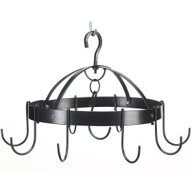 Space-Saving Round Pot Rack