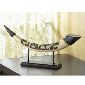 Elephant Tusk Carved Sculpture