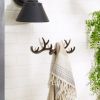 Cast Iron Deer Antler Wall Hook