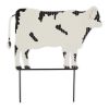 Corrugated Metal Garden Stake - Cow