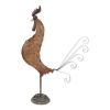 Iron Rooster Art Sculpture