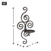 Swirls of Metal Wall Sconce Pair