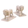 Regal Lion Garden Statue Set