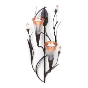 Wall Sconce with Lily Candle Cones