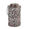 Iron Swirls Solar Garden Lantern