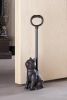 Cast Iron Cat Door Stopper with Handle