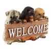 Cute Puppies Welcome Plaque