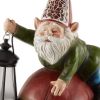 Gnome on Mushroom Solar Garden Light