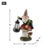 Gnome on Mushroom Solar Garden Light