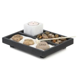 Live Love Laugh Desktop Zen Garden Set