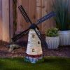 Solar Light-Up Lighthouse Windmill Garden Decor