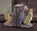 Howling Wolves Bookend Set