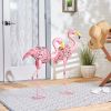 Solar Lighted Flamingo Yard Art - Standing