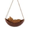 Napping Kitten on Hammock Hanging Figurine