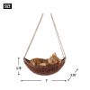 Napping Kitten on Hammock Hanging Figurine