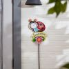 Metal Thermometer Garden Stake - Ladybug