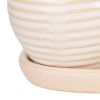 Ceramic Mini Planter Set - Ivory Round