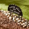 Please Keep Off the Grass Metal Garden Stake