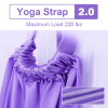 Adjustable Aerial Yoga Strap; Elastic Stretch Door Hanging Yoga Belts Hammock Swing Fitness Handstand Rope Training Device For Women - Pink