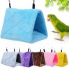 2pcs Pet Bird Parrot Cages Warm Bird Hammock Hanging Tent Bed for Bird Sleeping Bird Cage Decoration Accessories Bird House Bird Nest - Brown - M:24x1