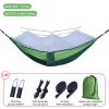 Sleeping hammock Outdoor Parachute Camping Hanging Sleeping Bed Swing Portable Double Chair wholesale - Upgrade mixed green - China