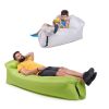 Inflatable Lounger Air Sofa Hammock - green