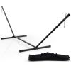 2-Person Heavy-Duty Hammock Stand with  Storage Bag - black