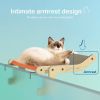 Mewoofun 5 Color Cat Pet Window Wooden Component Bed Hanging Cotton Canvas - orange