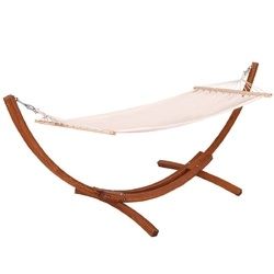 142" x 50" x 51" Wooden Curved Arc Hammock - OP3121