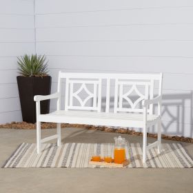 Bradley Outdoor Patio Diamond 4-foot Bench - as Pic