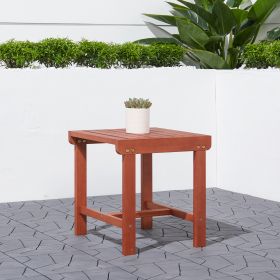 Malibu Outdoor Patio Wood Side Table - as Pic