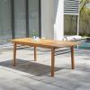 Gloucester Contemporary Patio Wood Dining Table - as Pic