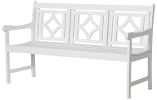 Bradley Outdoor Patio Diamond 5-foot Bench - as Pic