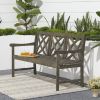 Renaissance Outdoor Patio 5-foot Hand-scraped Wood Garden Bench - as Pic