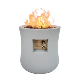 MgO Grey Outdoor Gas fire Pit 40000BTU for Outdoor - as Pic