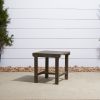 Renaissance Outdoor Patio Wood Side Table - as Pic