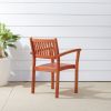 Malibu Outdoor Garden Stacking Armchair (Set of 2) - as Pic