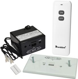 Durablow TR1001 Gas Fire Fireplace Remote Control Kit for Millivolt Valve;  IPI Module;  Replaces Wall Switch (On/Off) - TR1001